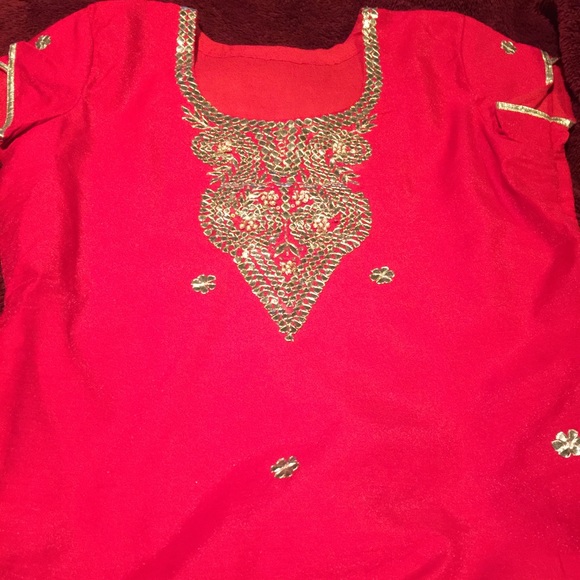 Red tunic