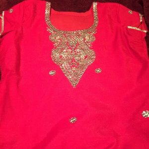 Red tunic