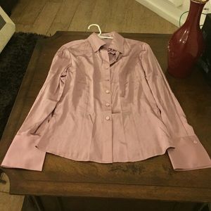 Ann Taylor long sleeve silk shirt
