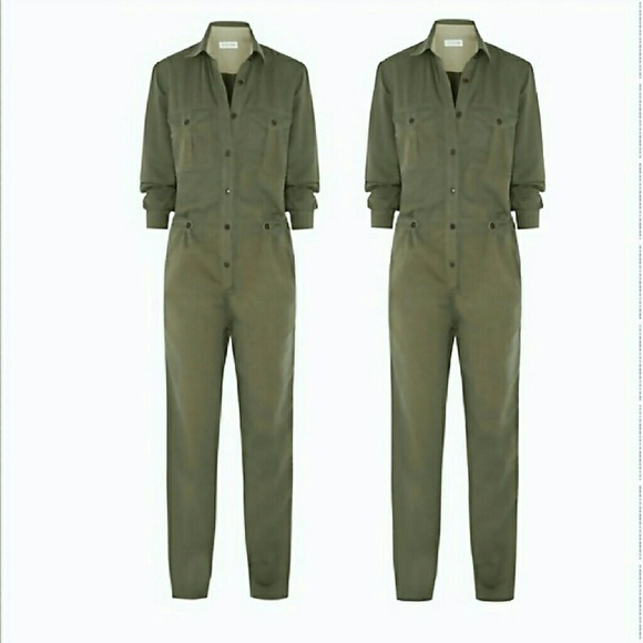 ⭐ "Fatigue Chic" Suedette Jumpsuit Catsuit Romper - Picture 3 of 4