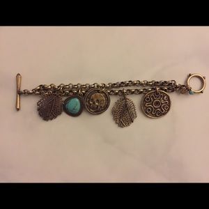 Lucky Brand Link Chain Bronze 8 1/4" Bracelet