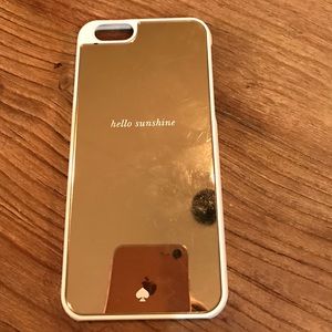 Gold mirrored IPhone 6 Kate spade case