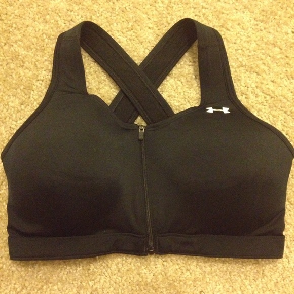 Padded Zip Up Sports Bra