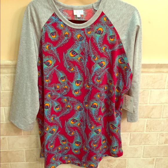 🚫SOLD🚫 LuLaRoe 2xl Randy Peacock feathers - Picture 1 of 2