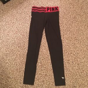 Size small Pink leggings w/ red & black jewels