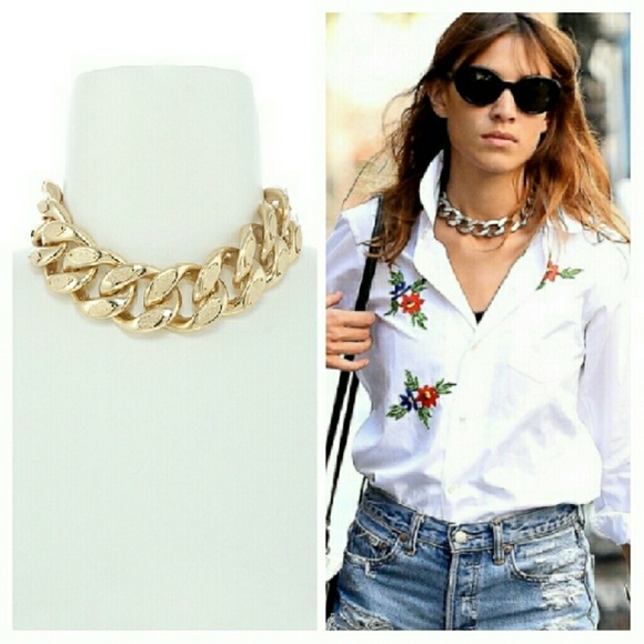 Thick Chain Choker Set