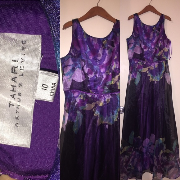 Purple flower Dress