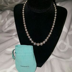 Tiffany & Co. Sterling silver Pearl necklace