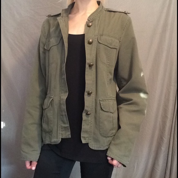 Button Up Army Jacket