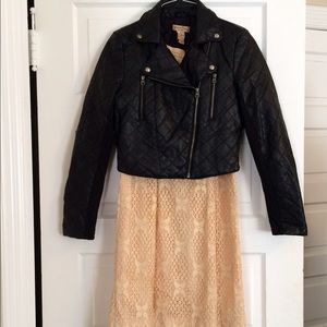 Black leather jacket