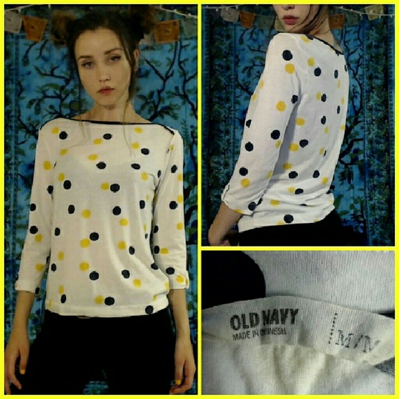 💥Crew Neck Polka Dot Medium Sleeve💥 Medium