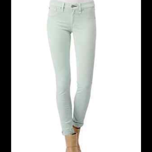 RAG & BONE For Aritzia Icy Mint Green Jeans - Picture 1 of 4
