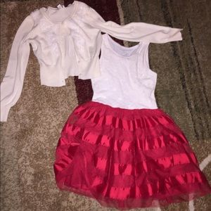Children's Place cardigan and dress