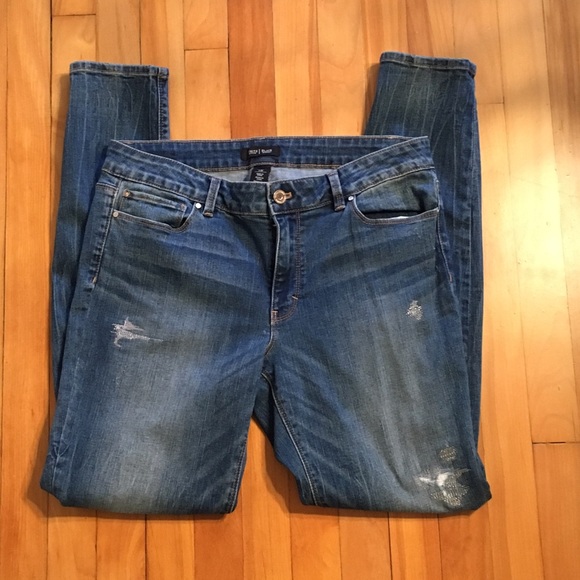 White House Black Market Skinny Distressed Jeans