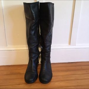 Over the Knee Black Boots