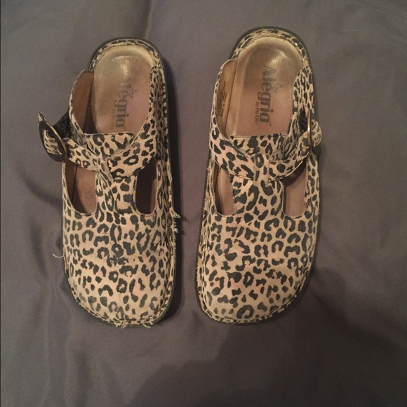 Leopard Alegria Clogs