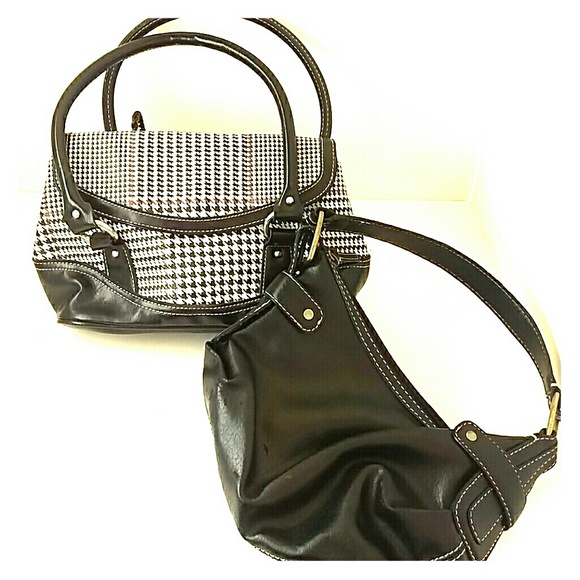 Pick a purse, black or hounds tooth bag