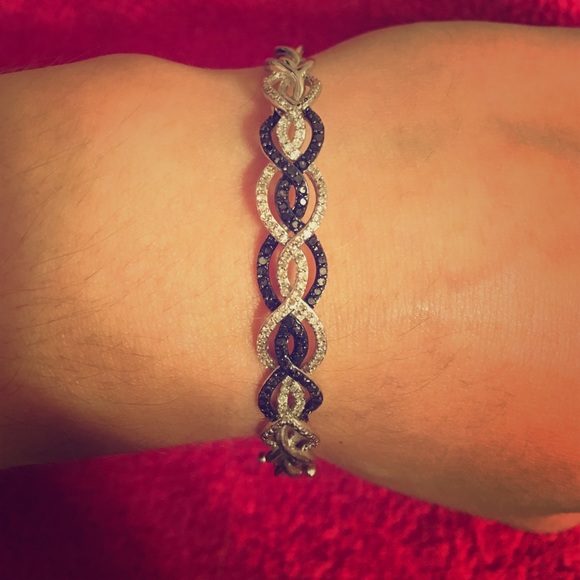 Black and White diamond bracelet