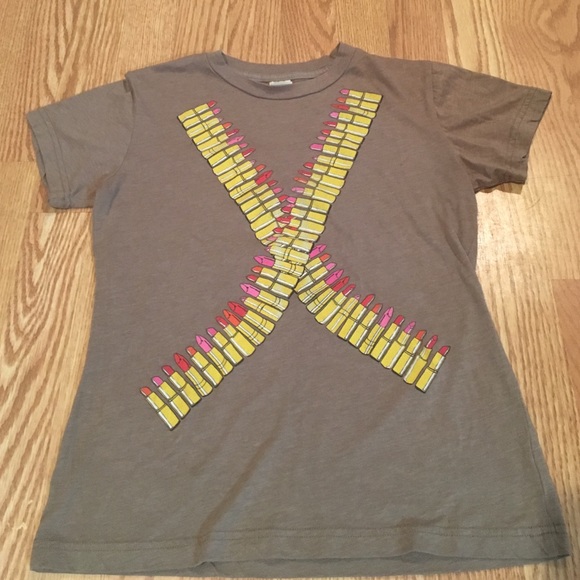 Vintage lipstick bullet t shirt
