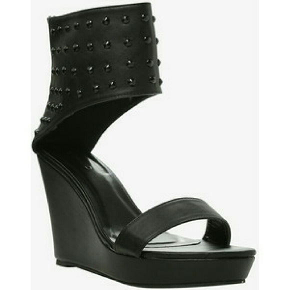 torrid Shoes - TORRID Ankle Strap studded wedge sandals