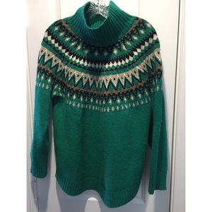J. Jill Green Yolked Sweater