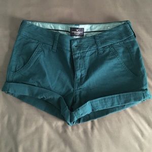 Dark blue shorts from AE