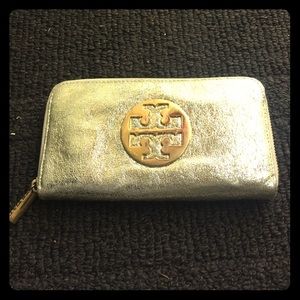 Tory Burch Gold Wallet