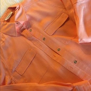 Womens Calvin Klein linen blouse