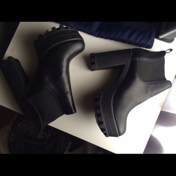 Platform Heel Booties