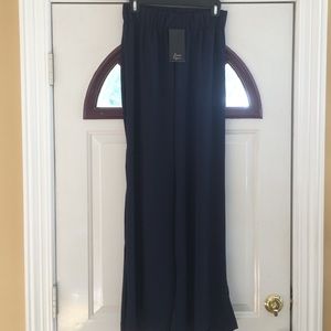 Zara navy blue palazzo pants
