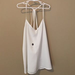 BRAND NEW ABERCROMBIE WHITE FLOWY TOP