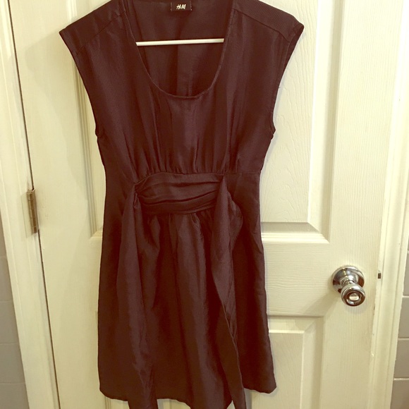 Black Dress with cinched waist and belt
