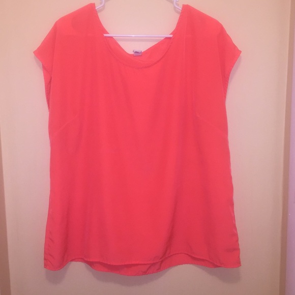 Old Navy neon orange top XL
