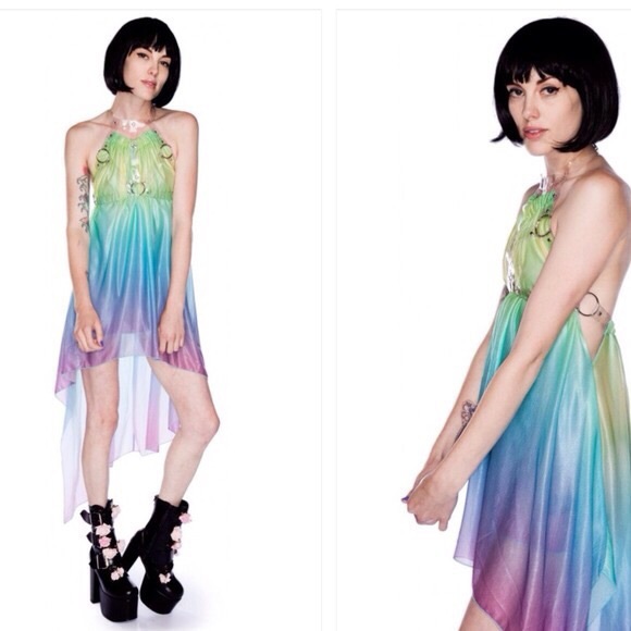 🚫SOLD🚫 UNIF Mermaid Harness Hi-Low Dress