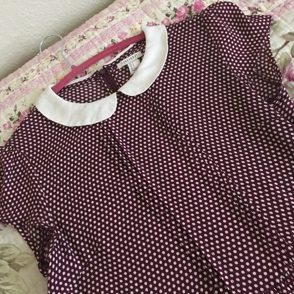 Peter Pan Collared Polka Dot Dress - Picture 3 of 3