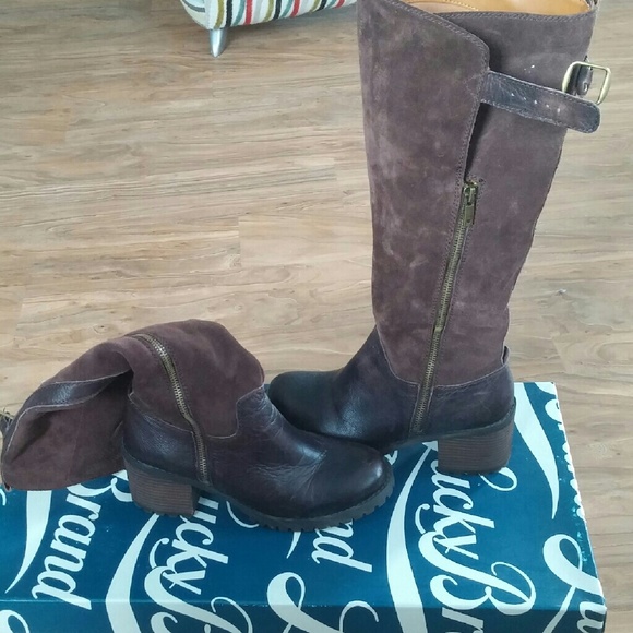 Widecalf Lucky Brand suede boots