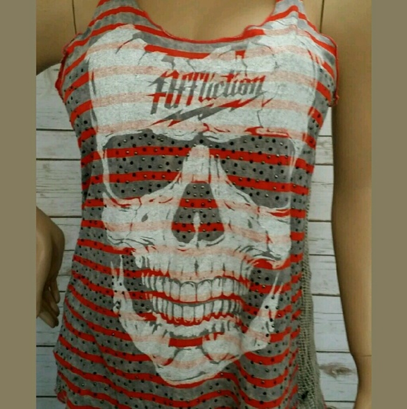 VERY CUTE AUTHENTIC Affliction Skull Tank Top!!