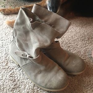 Suede Ecote Slouchy Ankle Boots