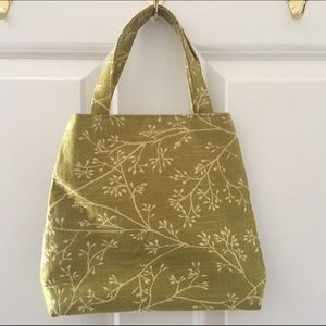 Handmade spring green handbag