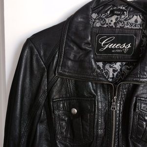 Guess Genuine Leather Jacket