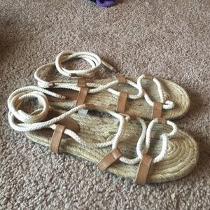 Sperry Topsider Rope Lace-Up Sandals