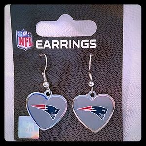 Patriots Heart Earrings