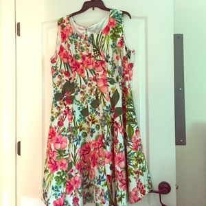 Beautiful plus size floral print dress