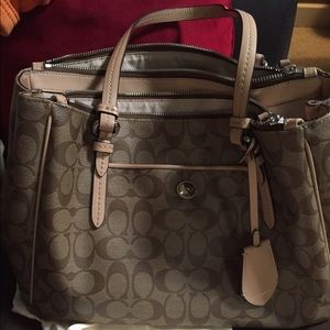 Authentic COACH signature leather purse REDUCED