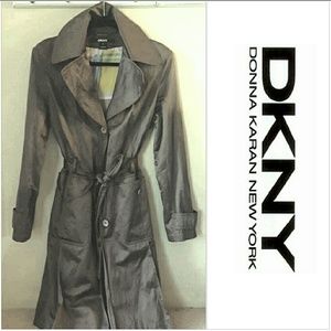 DKNY Brown Trench Coat