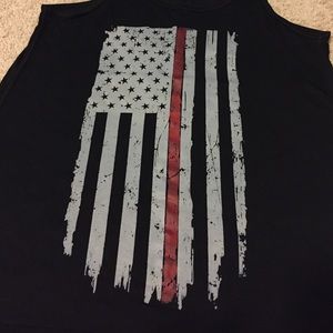 Brand New wo Tags American Flag Racerback Tank