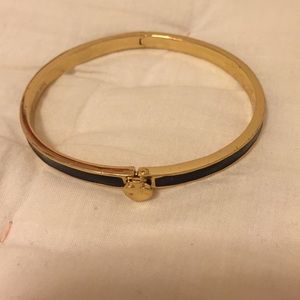 Kate Spade gold & black spade bracelet