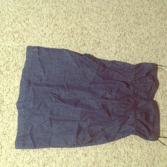 American eagle strapless Jean dress