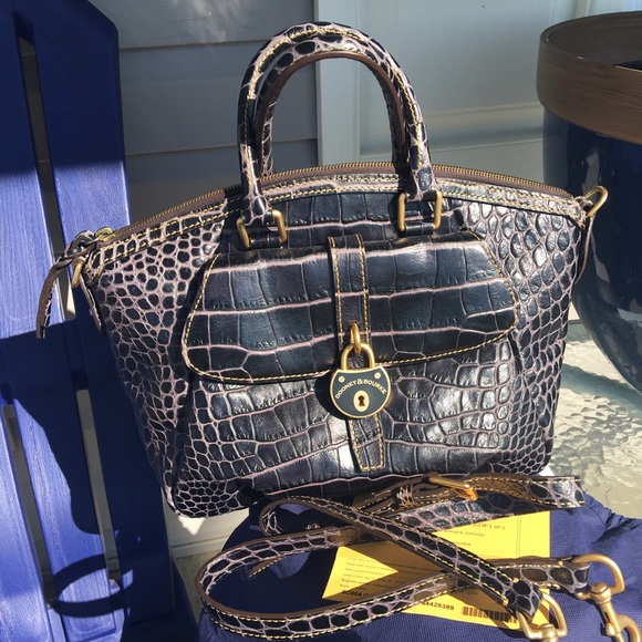 Dooney & Bourke croco Fino satchel