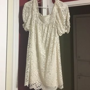 White lace dress